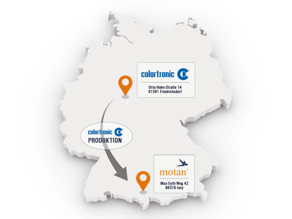 Landkarte Umzug von Friedrichsdorf nach Isny